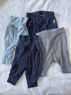 Carter's PurelySoft Ribbed Preemie Pants 4 pack
